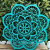 Mandala Hibiscos em Mdf
