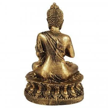 Buda Hindu Rezando Dourado M - Imagem 3