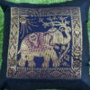Capa de Almofada Indiana 40x40 Elefante azul - Imagem 3