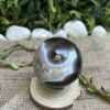 Esfera em Ágata Negra 456g - Imagem 2